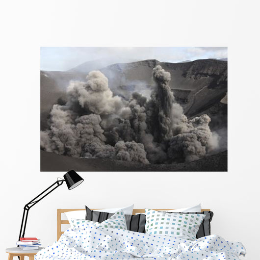 Eruption Volcanic Ash Summit Wall Decal Design 1