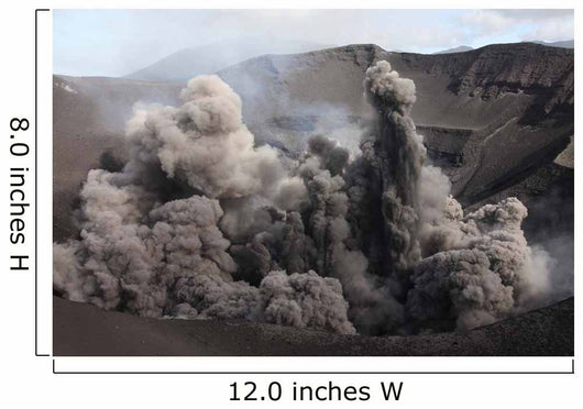 Eruption Volcanic Ash Summit Wall Decal Design 1