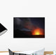 Strombolian Eruption Starlit Night Wall Decal Design 2