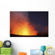 Strombolian Eruption Starlit Night Wall Decal Design 1