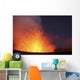 Strombolian Eruption Starlit Night Wall Decal Design 1