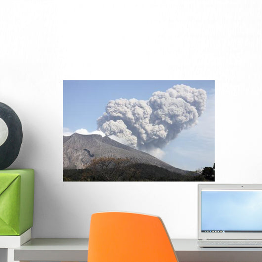 Ash Cloud following Explosive Wall Decal Design 5