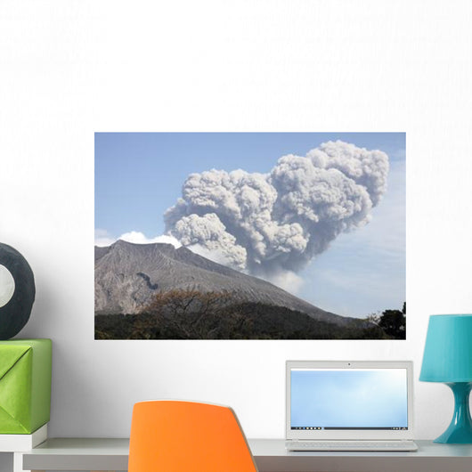 Ash Cloud following Explosive Wall Decal Design 5