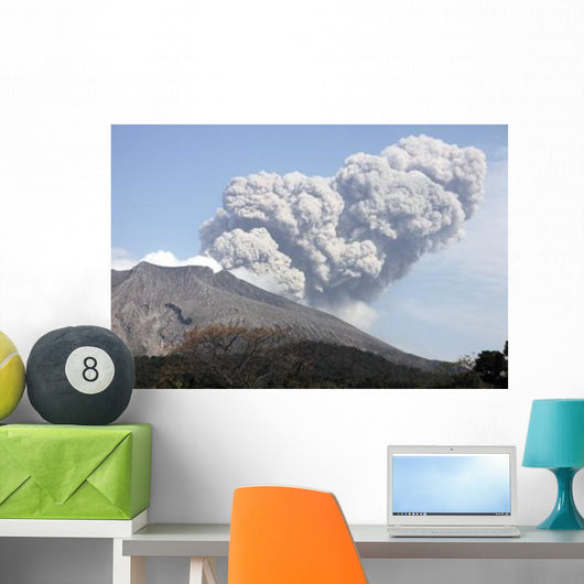Ash Cloud following Explosive Wall Decal Design 5