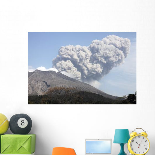 Ash Cloud following Explosive Wall Decal Design 5