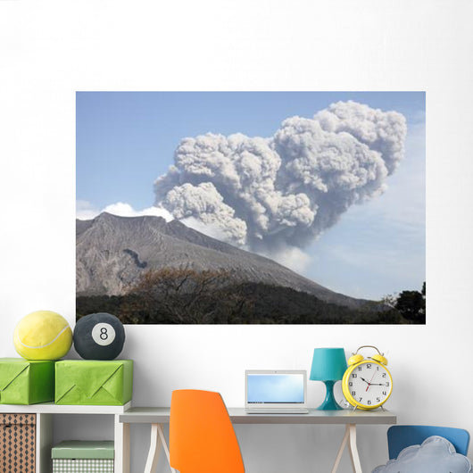 Ash Cloud following Explosive Wall Decal Design 5