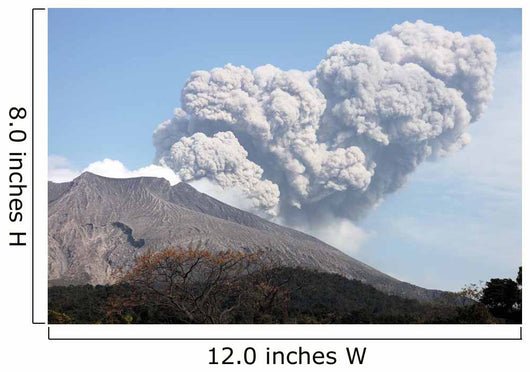 Ash Cloud following Explosive Wall Decal Design 5
