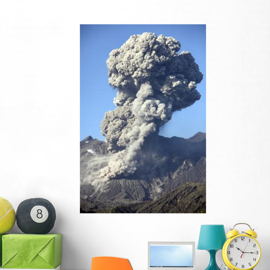 Ash Cloud following Explosive Wall Decal Design 3