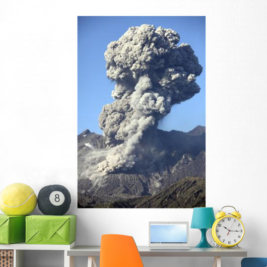 Ash Cloud following Explosive Wall Decal Design 3