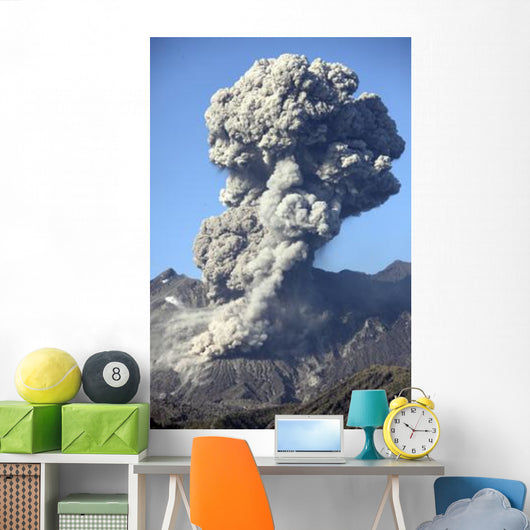 Ash Cloud following Explosive Wall Decal Design 3