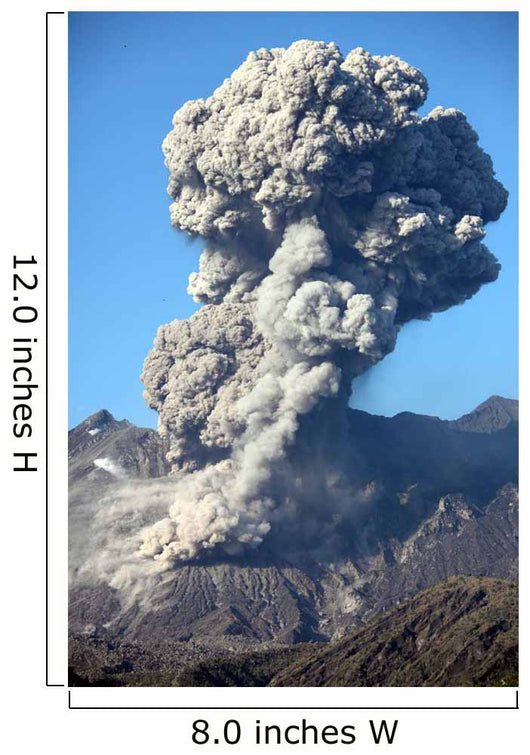 Ash Cloud following Explosive Wall Decal Design 3