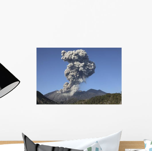 Ash Cloud following Explosive Wall Decal Design 2