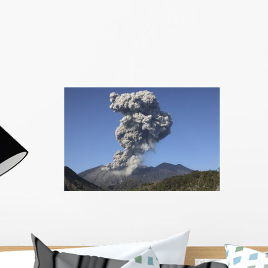 Ash Cloud following Explosive Wall Decal Design 2