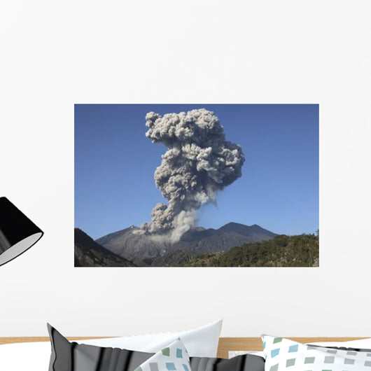 Ash Cloud following Explosive Wall Decal Design 2