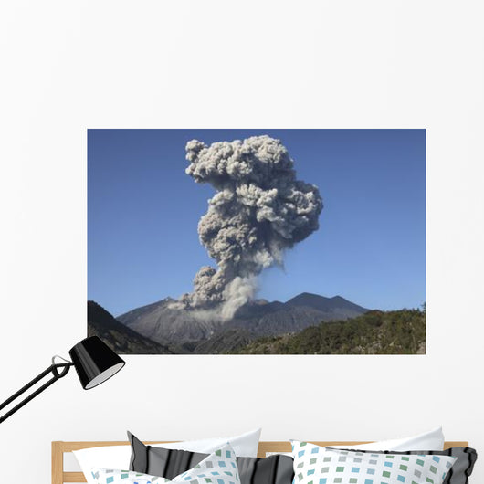 Ash Cloud following Explosive Wall Decal Design 2
