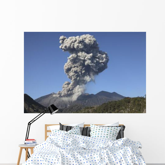 Ash Cloud following Explosive Wall Decal Design 2