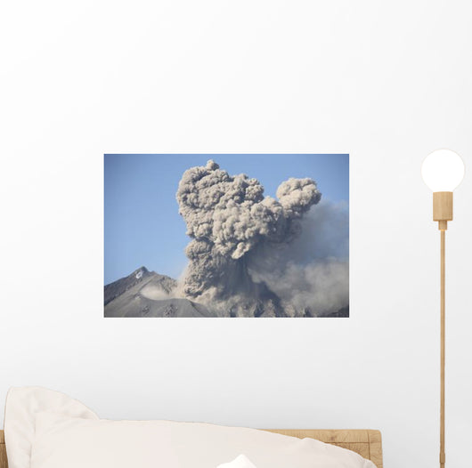 Ash Cloud following Explosive Wall Decal Design 1