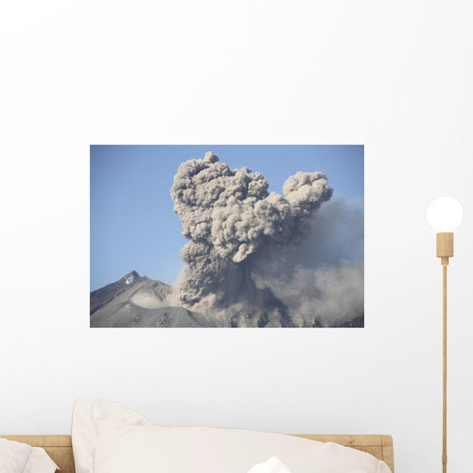 Ash Cloud following Explosive Wall Decal Design 1