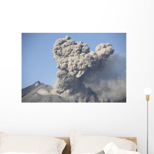 Ash Cloud following Explosive Wall Decal Design 1