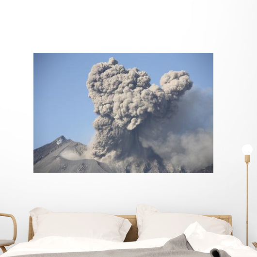 Ash Cloud following Explosive Wall Decal Design 1
