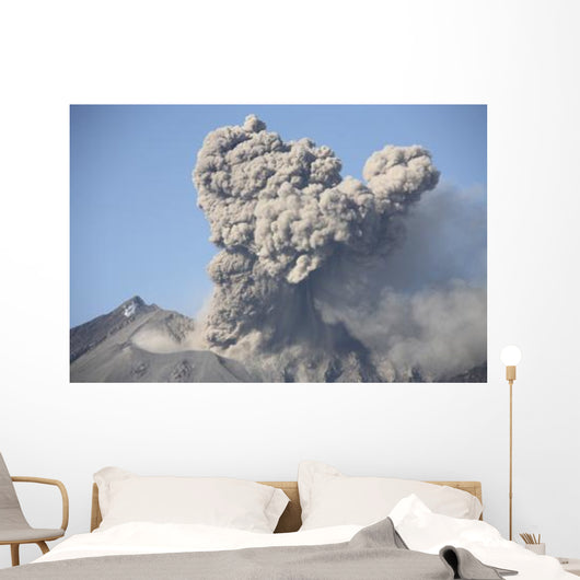 Ash Cloud following Explosive Wall Decal Design 1