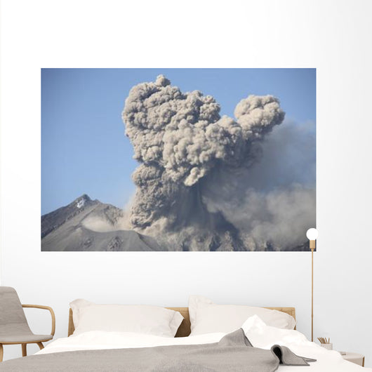 Ash Cloud following Explosive Wall Decal Design 1