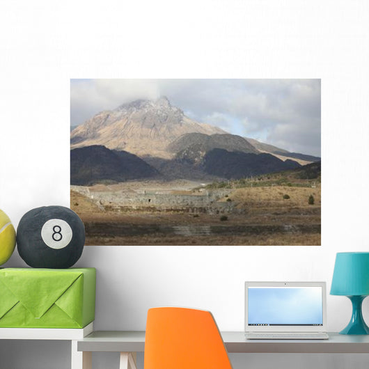 Mount Unzen Volcano Japan Wall Decal Design 2