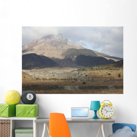 Mount Unzen Volcano Japan Wall Decal Design 2