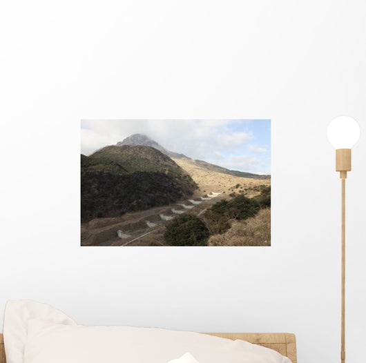Mount Unzen Volcano Japan Wall Decal Design 1