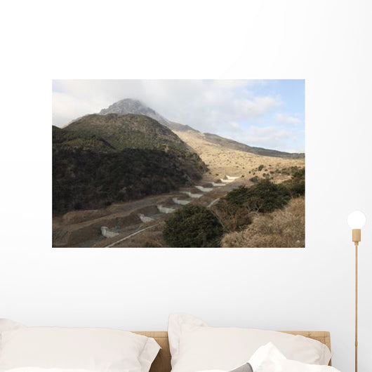Mount Unzen Volcano Japan Wall Decal Design 1