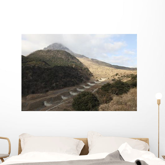 Mount Unzen Volcano Japan Wall Decal Design 1
