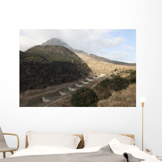 Mount Unzen Volcano Japan Wall Decal Design 1