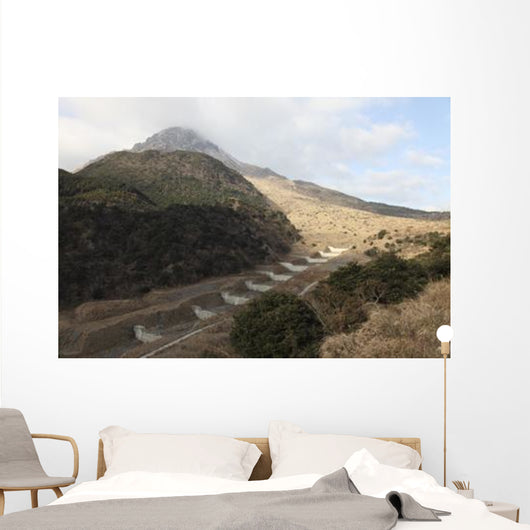 Mount Unzen Volcano Japan Wall Decal Design 1