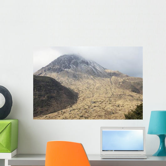 Mount Unzen Volcano with Wall Decal