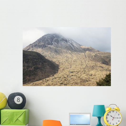 Mount Unzen Volcano with Wall Decal