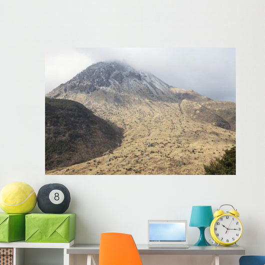 Mount Unzen Volcano with Wall Decal