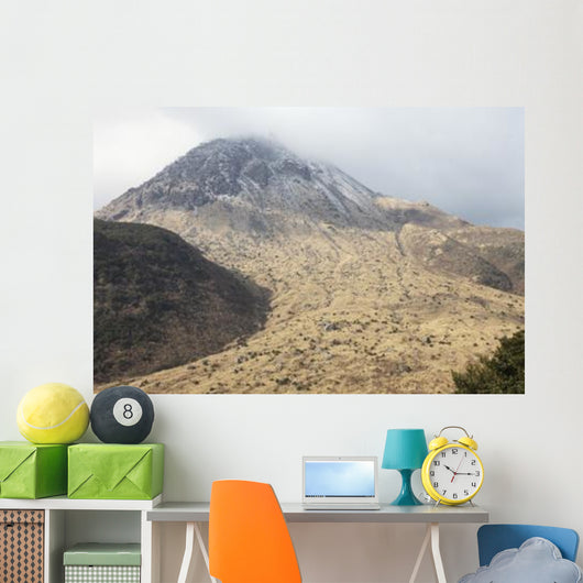 Mount Unzen Volcano with Wall Decal