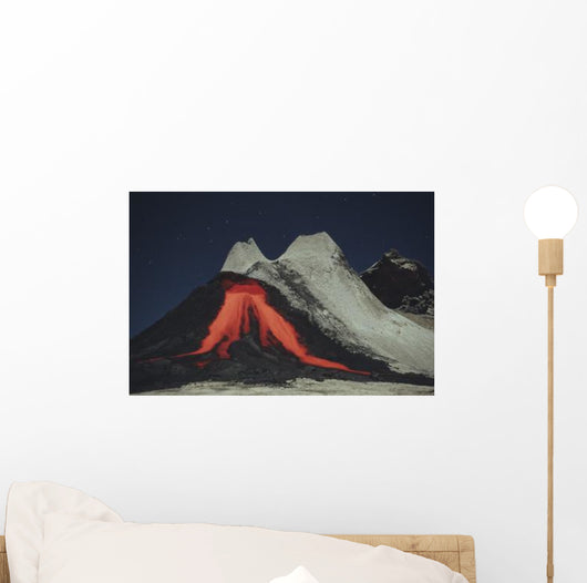 Eruption Natrocarbonatite Lava Flows Wall Decal Design 2
