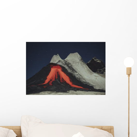 Eruption Natrocarbonatite Lava Flows Wall Decal Design 2