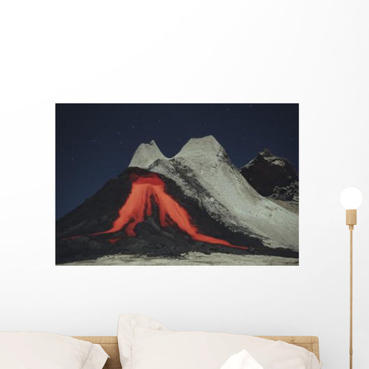 Eruption Natrocarbonatite Lava Flows Wall Decal Design 2