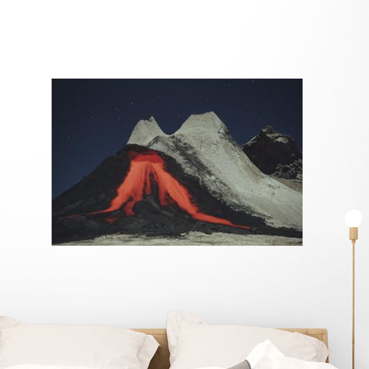 Eruption Natrocarbonatite Lava Flows Wall Decal Design 2