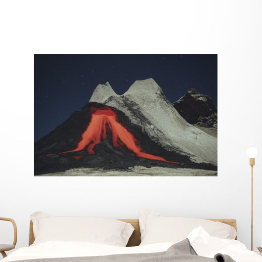 Eruption Natrocarbonatite Lava Flows Wall Decal Design 2