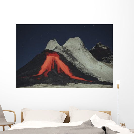 Eruption Natrocarbonatite Lava Flows Wall Decal Design 2
