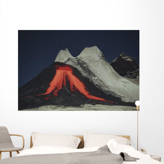 Eruption Natrocarbonatite Lava Flows Wall Decal Design 2
