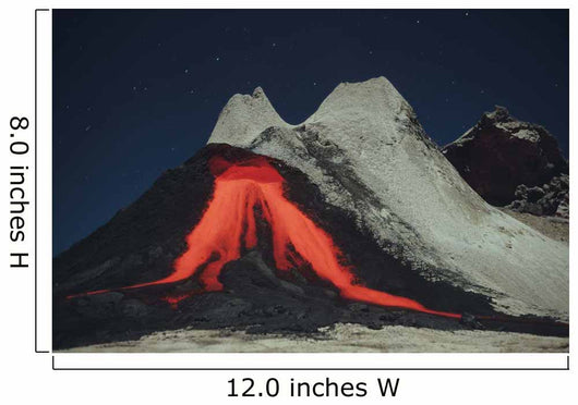 Eruption Natrocarbonatite Lava Flows Wall Decal Design 2