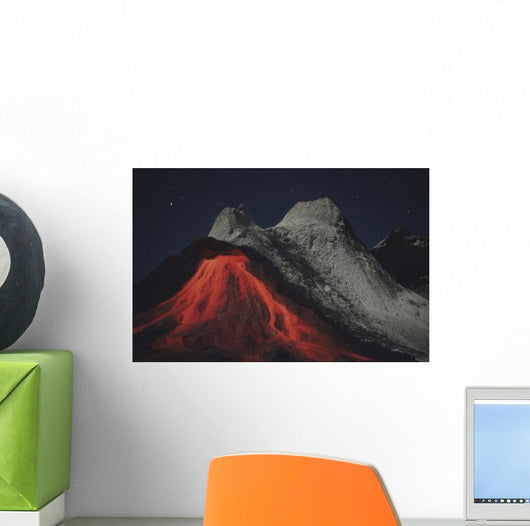 Eruption Natrocarbonatite Lava Flows Wall Decal Design 1