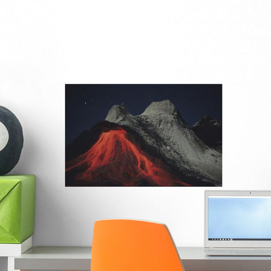 Eruption Natrocarbonatite Lava Flows Wall Decal Design 1