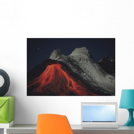 Eruption Natrocarbonatite Lava Flows Wall Decal Design 1