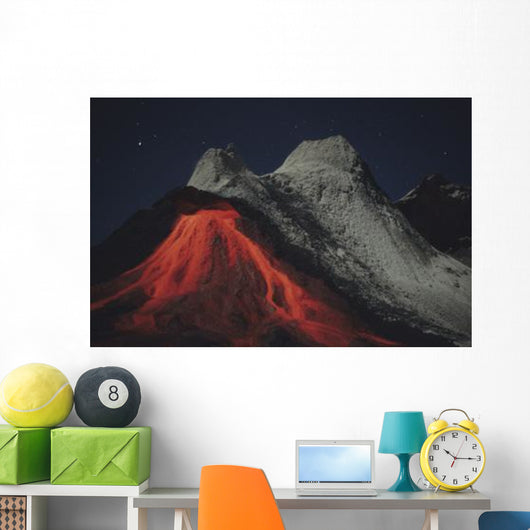 Eruption Natrocarbonatite Lava Flows Wall Decal Design 1