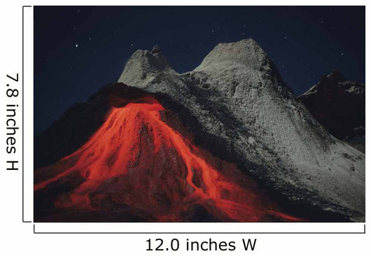 Eruption Natrocarbonatite Lava Flows Wall Decal Design 1